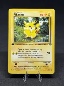 Pokemon Pikachu 60/64 Jungle 1st Edition Regular - Image 1