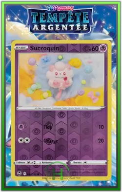 Sucroquin Reverse-EB12:Tempete Argentee- 083/195 - Carte Pokemon Francaise Neuve - Image 1