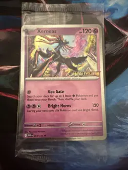 Pokemon Xerneas 064/132 Mega Evolution Best Buy Stamped Promo Sealed NM Mint - Image 1