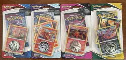 Pokemon TCG 4 Sealed Hanger Packs Fusion Strike Evolving Skies Chilling Reign - Image 1
