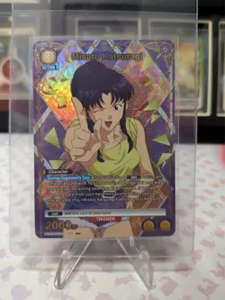 Union Arena Evangelion UE15BT EVA-1-008 Misato Katsuragi R* NM - Image 1