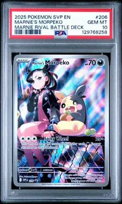 Pokemon Marnie’s Morpeko 206 Sv: Scarlet & Violet Promo Cards Holo PSA 10 - Image 1