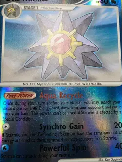 HP Pokemon Card - Starmie Rising Rivals 50/111 Reverse Holo - Image 5