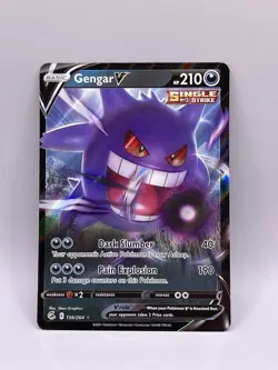 Pokemon Gengar V 156/264 Ultra Rare Holo Swsh08: Fusion Strike TCG Card 🔥🔥 - Image 2