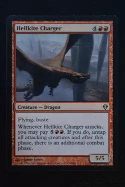 Magic The Gathering MTG HELLKITE CHARGER Zendikar LP Lightly Played - Image 1