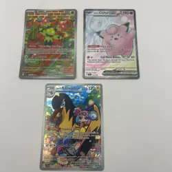 Pokemon TCG JTG Lot Of 3 Cards Lillie’s Clefairy Maractus Kilowattrel - Image 1