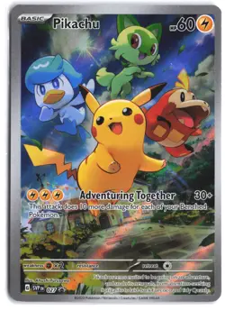 Pikachu 027 Promo Scarlet & Violet Pokemon - Image 1