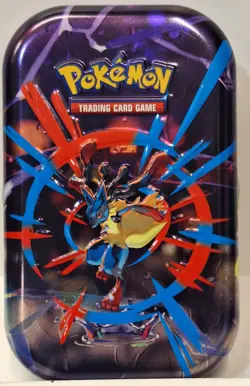 Pokemon TCG Mega Heroes Mini Tin Mega Lucario Collectible Box - EMPTY - Image 1