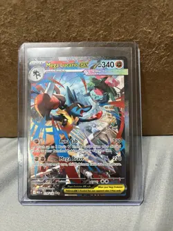 Pokemon Mega Lucario EX SIR 179/132 NM Mega Evolutions Lucario Full Art - Image 1
