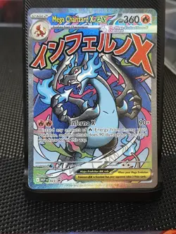 Pokemon TCG Mega-Charizard x EX Black Star Promo 023 Holo Card NM - Image 1