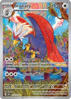 Braviary 214/191 Surging Sparks Illustration Rare Holo Pokemon TCG - Image 2