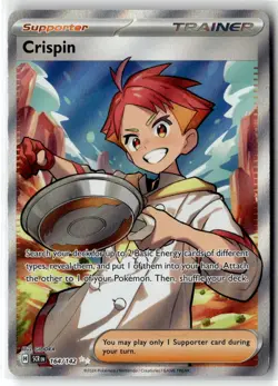 Crispin ⭐ 164/142 Holo Ultra Rare Stellar Crown 2024 Pokemon NM - Image 1