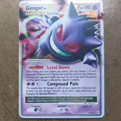 Pokemon Gengar LV X 97/99 Arceus Holo LP Rare Unlimited 2009 Nintendo TCG - Image 3