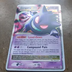 Pokemon Gengar LV X 97/99 Arceus Holo LP Rare Unlimited 2009 Nintendo TCG - Image 4