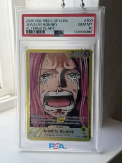 One Piece OP13 Jewelry Bonney Leader Alt Art PSA 10 - Image 1