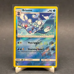 Brionne Uncommon SM Base Set 40/149 Water Reverse Holo Pokemon Card - Image 1