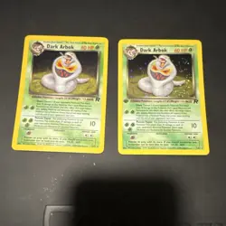 Pokemon Team Rocket Dark Arbok 1st Edition & Holo Lot - 2 Cards 2/82 - Image 1
