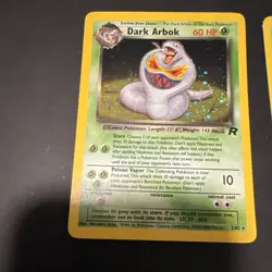 Pokemon Team Rocket Dark Arbok 1st Edition & Holo Lot - 2 Cards 2/82 - Image 3