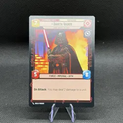 Darth Vader Leader Unit Ground Star Wars Unlimited Card | Force Imperial Sith - Image 1