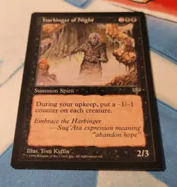 Mtg HARBINGER OF NIGHT NM Mirage -Argo- - Image 1