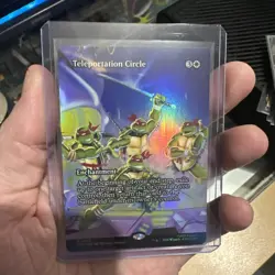 Magic MTG Teenage Mutant Ninja Turtles Borderless Foil #2 Teleportation Circle - Image 1