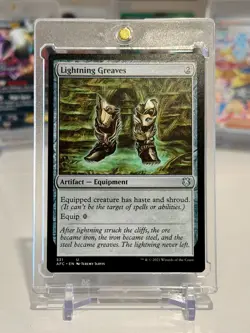 Lightning Greaves #331 Adventures Forgotten Realms Commander (AFC) Magic MTG - Image 1