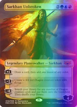MTG Magic the Gathering Sarkhan Unbroken (WS8/40) Mythic Edition LP FOIL - Image 1