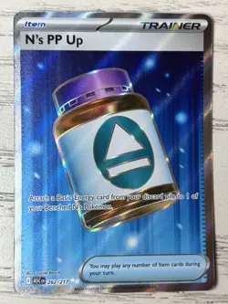N's PP Up 262/217 Full Art Ultra Rare Pokemon Ascended Heroes ENGLISH NM - Image 1