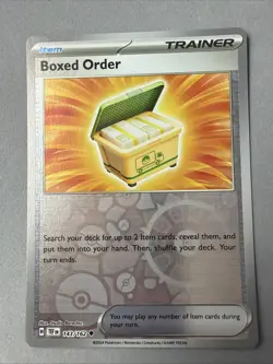 Pokemon TCG * SV Temporal Force * 143/162 Boxed Order REVERSE HOLO Uncommon - Image 1