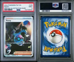 PSA 9 Pokemon 2024 Scarlet & Violet Paldean Fates Penny SIR 239/091 *Mint - Image 3