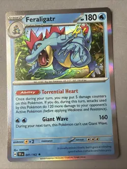 Pokemon TCG * SV Temporal Force * 41/162 Feraligatr Holo Rare * FRESH PK - Image 1