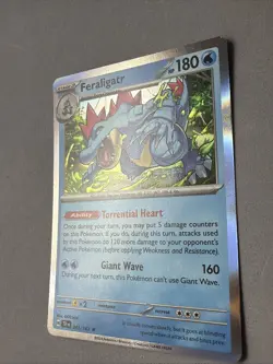 Pokemon TCG * SV Temporal Force * 41/162 Feraligatr Holo Rare * FRESH PK - Image 2