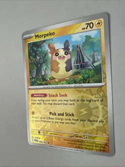 Pokemon TCG * SV Twilight Masquerade * 72/167 Morpeko REVERSE HOLO Uncommon * NM - Image 2