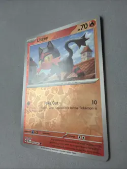 Pokemon TCG * SV Temporal Force * 32/162 Litten REVERSE HOLO Common * FRESH PK - Image 2