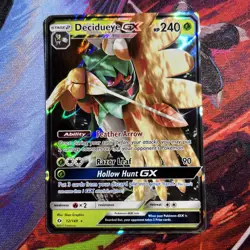 Pokemon TCG Decidueye GX 12/149 Sun & Moon Ultra Rare Base Set NM - Image 1