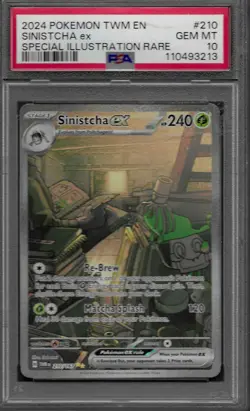 2024 POKEMON TWM EN-TWILIGHT MASQUERADE #210 SINISTCHA ex SIR - Image 1