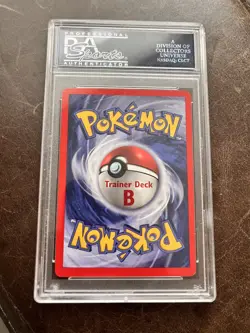 1999 POKEMON BASE SET TRAINER DECK B #2 BLASTOISE PSA 9 - Image 2