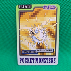 Jolteon FILE No. 135 Bandai Carddass Series 3-4 Japanese Pokemon LP - Image 1