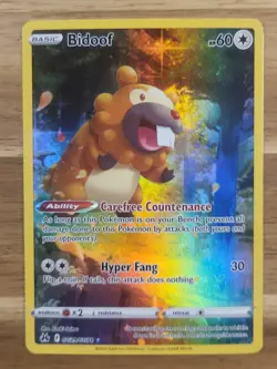 Pokemon TCG - SWSH - Crown Zenith - Bidoof GG29/GG70 - Galarian Gallery - NM - Image 1