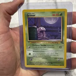 Pokemon TCG Grimer 48/62 Fossil Common Italian LP+ Vintage Vtg Nintendo Pokemon - Image 1