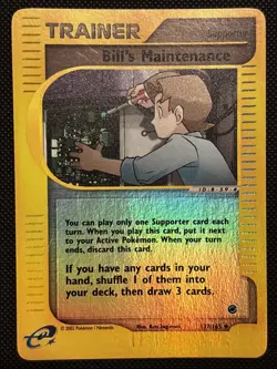 Pokemon Bill’s Maintenance 137/165 Expedition Reverse Holo Trainer – LP - Image 1