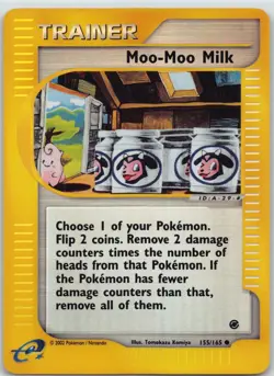 Moo-Moo Milk 155/165 Common Expedition Base Set Pokemon Reverse Holo LP - Image 1
