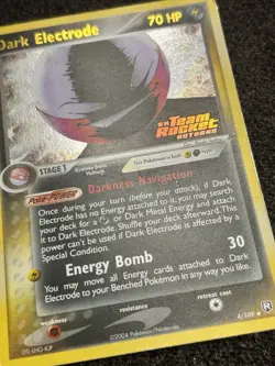 Pokemon TCG Dark Electrode 4/109 Team Rocket Returns Reverse Holo Stamped LP/MP - Image 5