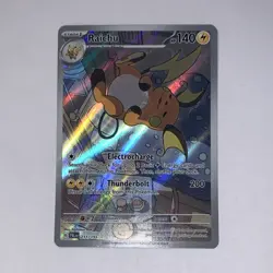Pokemon Raichu 211/193 SV02 Paldea Evolved Illustration Rare Holo 140 HP Stage 1 - Image 1