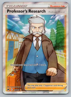 Professor's Research Pokemon Crown Zenith 150/159 Full Art Ultra Rare NM - Image 1