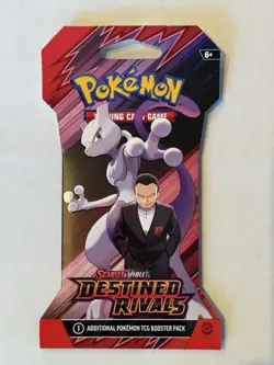 Pokemon Scarlet & Violet Destined Rivals Sleeved Booster Pack - Mewtwo Giovanni - Image 1