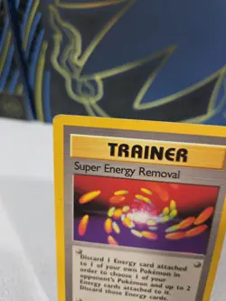 Super Energy Removal 079/102 Base Set Regular Black Star Rare Pokemon TCG MP #11 - Image 2