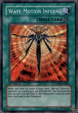 Wave-Motion Inferno 1st Ed Secret Rare TSHD-EN088 Yu-Gi-Oh! - Image 1