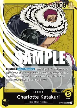 One Piece Charlotte Katakuri (099) (OP03-099/294) OP03 Pillars of Strength LP - Image 1