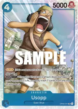 One Piece Usopp (OP03-041/294) OP03 Pillars of Strength LP FOIL - Image 1